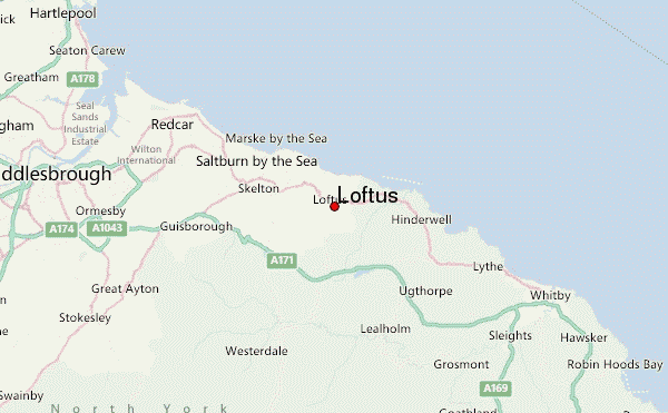 Coverage area for SB Roofing. Showing Loftus and surrounding area.
